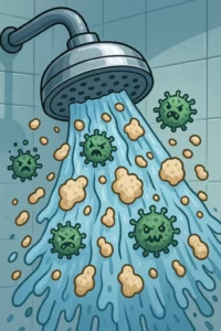 מה הקשר בין מים עם אבנית להתפתחות העור של תינוקות?